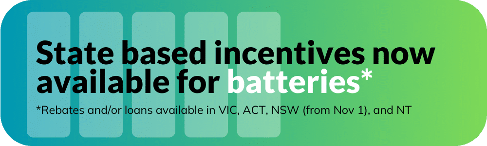 Solar battery incentives